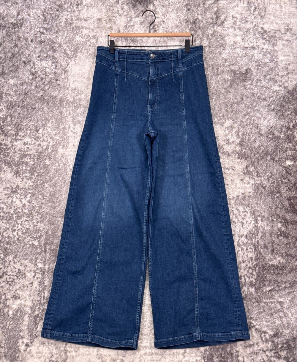 Free People Libre High Rise Wide Leg Jeans 32 Womens Denim